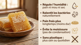 Sac à Pain en Cire d'Abeille La Maison de Louise — Format 30 x 40 cm